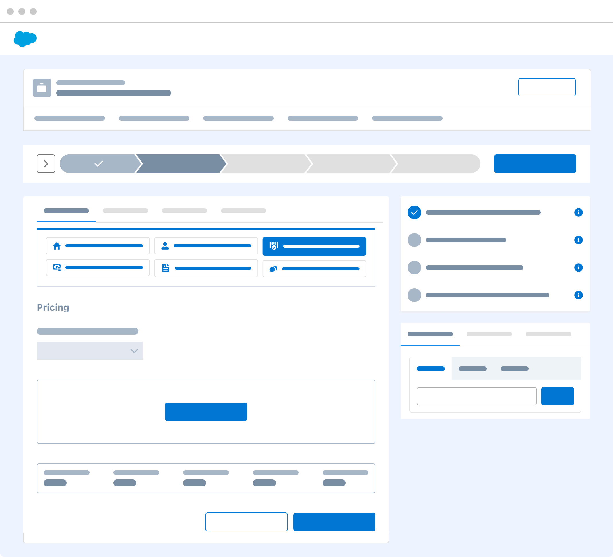 Loan proposal workflow wireframe step 3